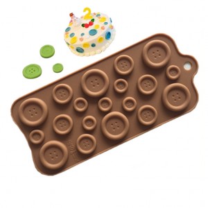 Silikonski kalup za čokoladu s dugmadima Yongli više veličina