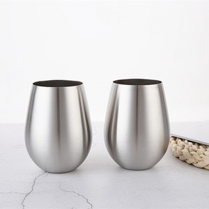 Egg Cup Amazon New Outdoor 304 Stainless Steel ស្រទាប់តែមួយ 18oz