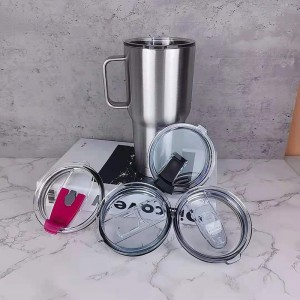 Stainless Steel Handle Cup Vakum Mug Double Layer Insulation Cold Coffee Cup