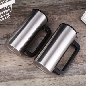 304 Bakin Karfe Vacuum Insulated Coffee Mug tare da Hannu 12oz