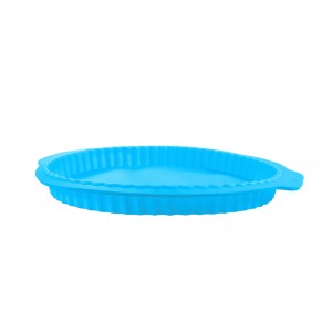 Yongli 9 Inch Silicone Tart Pans Food Grade Nonstick Silicone Round Pie/Flan Pans, Pizza Pans, 9 Inch Quiche Baking Dish