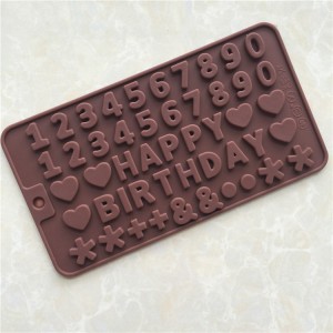Yongli silikonski komadići čokolade za sretan rođendan