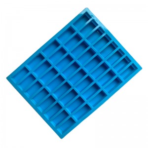 Yongli 40 Cavity သေးငယ်သော စတုရန်းရှည် ဆီလီကွန်ကိတ်မုန့်