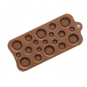 Yongli マルチサイズ ボタン シリコン チョコレート モールド
