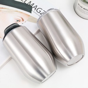 304 iStainless Steel 16oz Vacuum Outdoor Stretch Liner Eggshell Cup