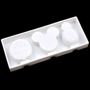 Silicone Ice Cream Mold 3 with Mouse Head Strawberry Creative Popsicle Mold With Lid