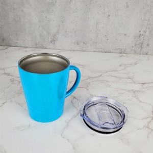 Cană de cafea izolată de birou, ceașcă de lapte cu strat dublu de 8 oz, mugy din oțel inoxidabil 304]