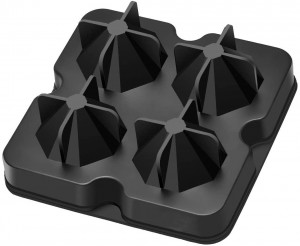 Yongli Diamond Ice Cube Moulds Giant Square Ice Cube Trays Silicone 3D Diamond ice Cube Maker