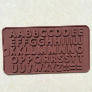 Yongli 26 Ingelske letters Silicone Chocolate Mold