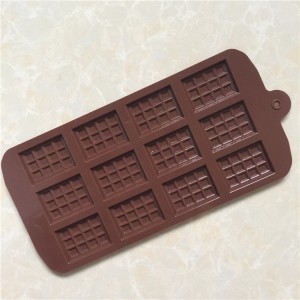 योंगली 12 कैविटी वफ़ल सिलिकॉन चॉकलेट मोल्ड