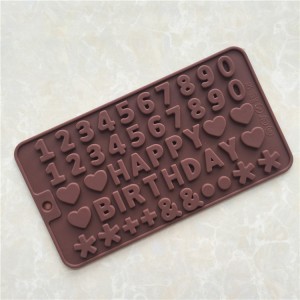 Yongli Silicone Төрсөн өдрийн мэнд хүргэе Шоколадны чипс