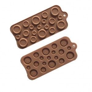 Yongli Multi Size Button Silikon sjokoladeform