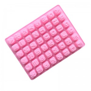 Yongli 48 Cavity English Letters with Symbols Silicone Chocolate Mold