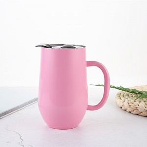 16oz Insulated Wine Cup Outdoor Cup with Handle 304 កាហ្វេដែកអ៊ីណុក