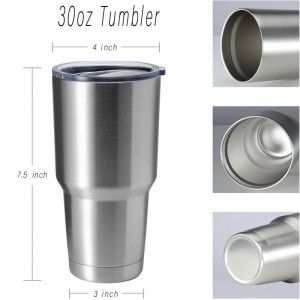 304 Stainless Steel Vacuum Cold Storage Mug 30oz Double Layer Mug Car Mug