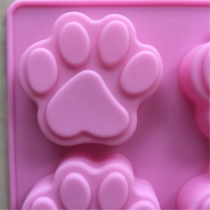Yongli 6 Hole Cat Claw Silicone Chocolate Mould