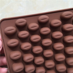 Yongli 55 Cavity Mini silikona šokolādes kafijas pupiņu veidne