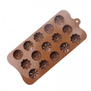 Moule à chocolat en silicone à petites fleurs Yongli 15 cavités