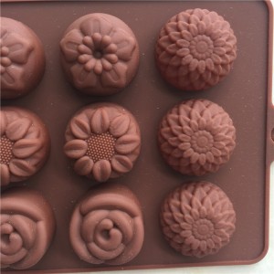 یونگلی 15 کیوٹی مختلف فلاور چاکلیٹ مولڈز