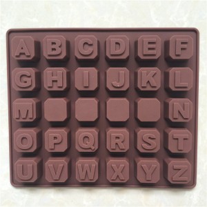 Yongli 26 silikonskih kalupa za čokoladu engleskog alfabeta