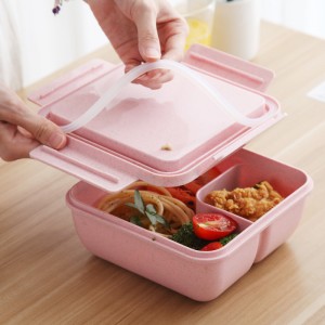 Lunch box separatu da studiente in stile giapponese cù a conservazione di lunch lunch box