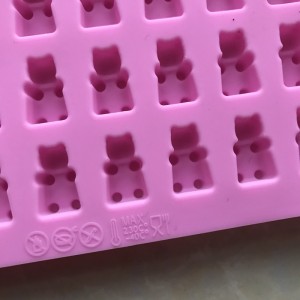 Yongli 50 Cavity Bear Shape Silikonsjokoladeformer