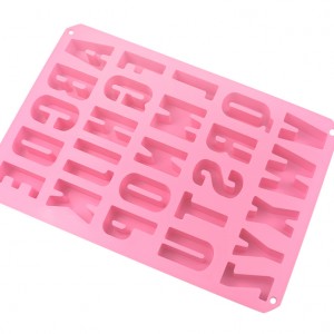 Yongli 26 English Letters Silicone Chocolate Mold
