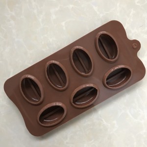 Yongli 7 holtes koffieboon siliconen chocoladevorm