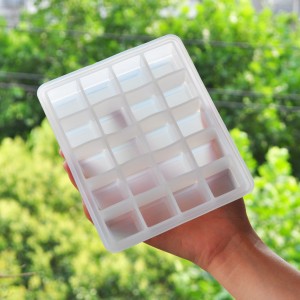 Silikon 20 Grid Ice Cube Silikon Küp Buz Küpü
