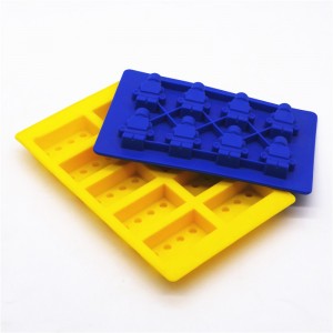 Silikoni Lego Ice Cube Robot 3-Nkan Ice Cube Silikoni Chocolate Mold