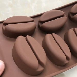 Silikonová forma na čokoládu Yongli 7 Cavity Coffee Bean