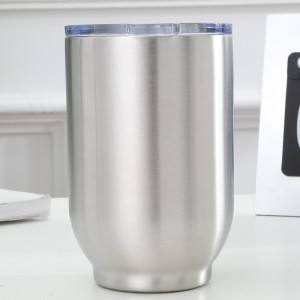 Bag-ong vacuum insulated cup sa gawas nga 16oz eggshell cup 304 stainless steel