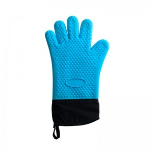 Yongli silikonové rukavice pětiprstové plus bavlněné dlouhé rukavice do kuchyňské trouby