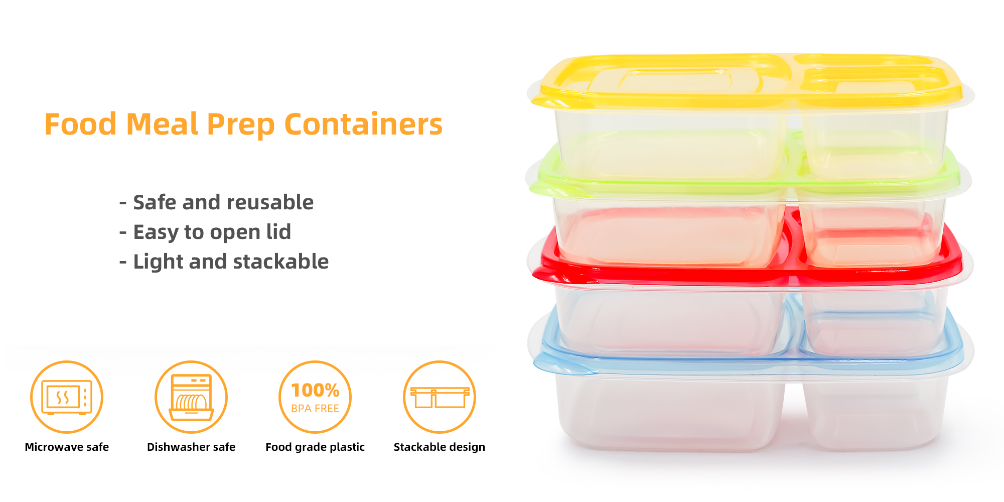 Mashandisiro eChikafu Meal Prep Containers |Yongli