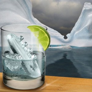 Сіліконавы кубік лёду Тытанік, карабель, кубік лёду Сіліконавы кубік лёду Лёгкае выдаленне лёду