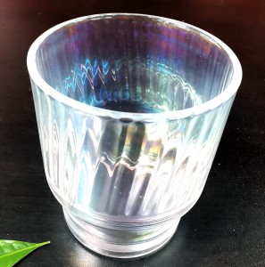 Flower Pot Votive Cup, Glass Mug