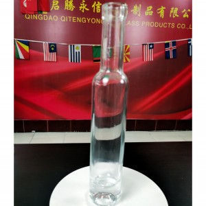 500 ml (17 oz) tom glasflaska för sprit med hög genomskinlighet och vithet