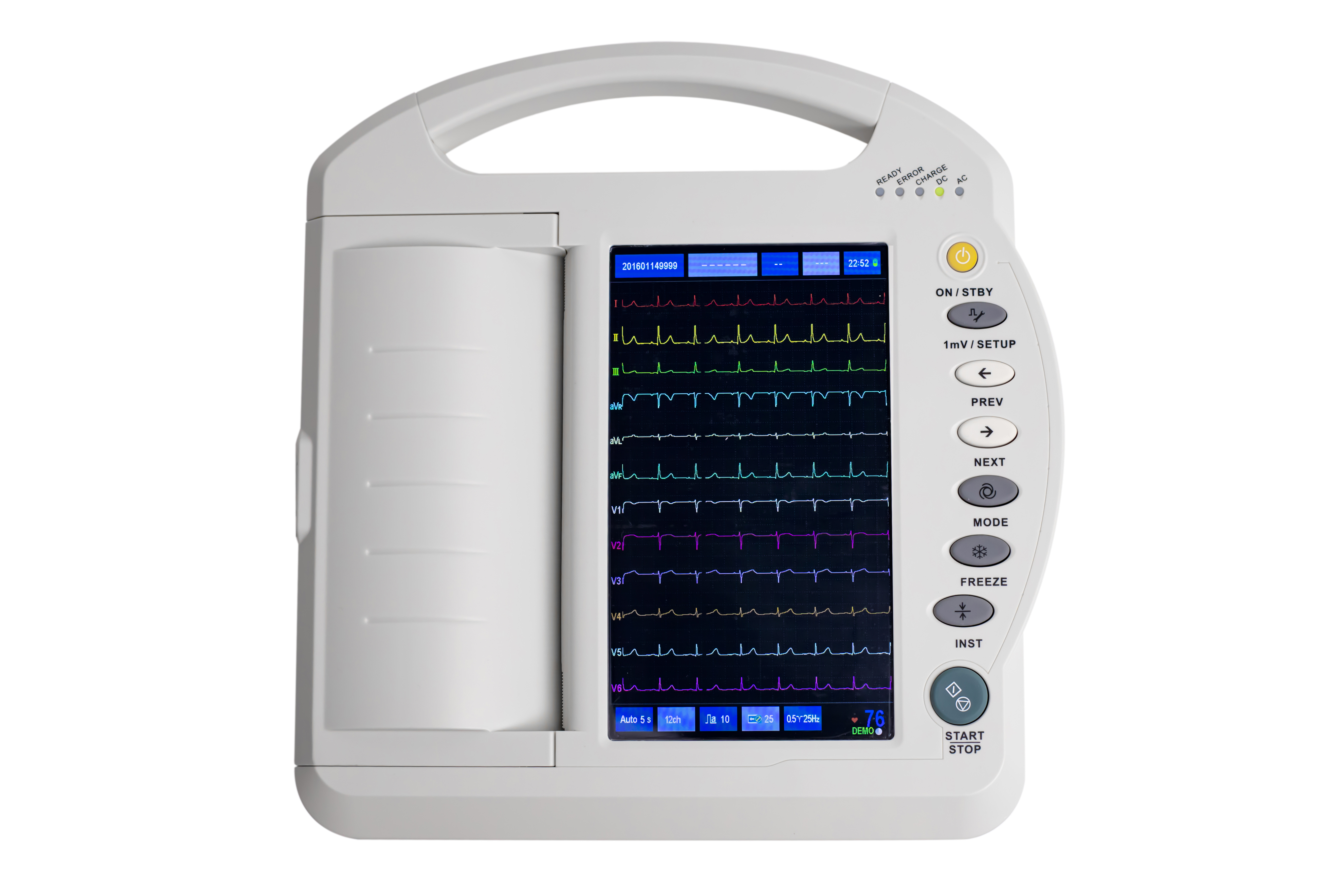 Yonker 10-palcový 12 kanálový dotykový EKG prístroj