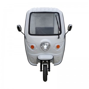 Halvlukket kabine elektrisk lastlevering trehjulet cykel
