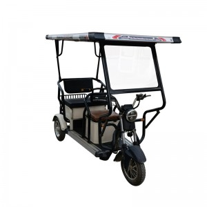 товарен електрически скутер и рикша със соларен панел