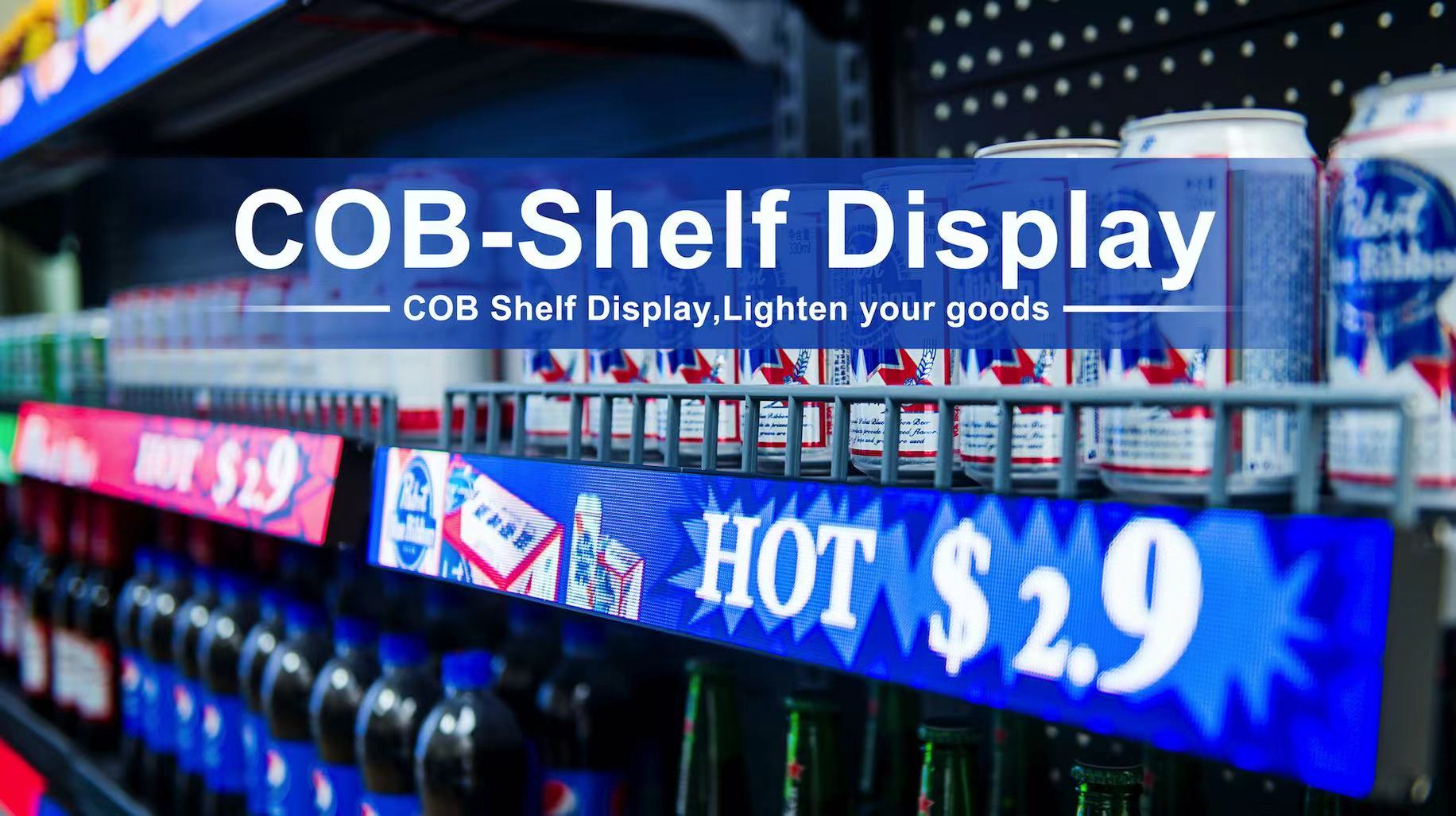 COB Smartshelf P1.5625 LED Banner Shirye don Bayarwa ga Abokin cinikinmu na Jamus.