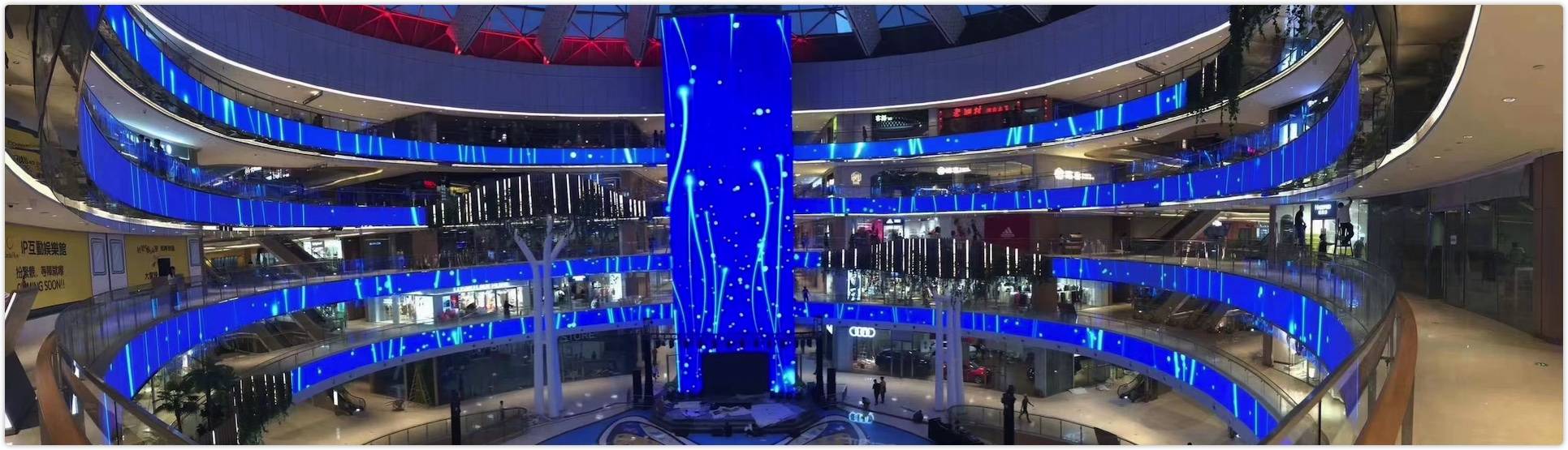 indoor fixed transparent led display yonwaytech