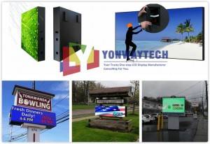 Venkovní přední údržba LED obrazovky, reklamní digitální billboard
