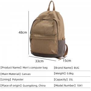 2022 New arrival soft canvas college backpack student backpack wholesale