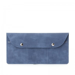 Top grade smart women’s PU leather flat simple long clutch wallet purse