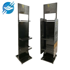 အီလက်ထရွန်းနစ်ပစ္စည်းများ လက်လီရောင်းချသော သတ္တုချိတ် သတ္တုကြမ်းခင်း ကင်မရာ ဆက်စပ်ပစ္စည်း စတိုးဆိုင်ရှိ Display Stand