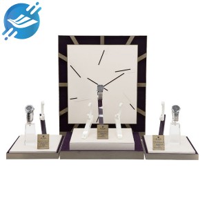 Luxusní dřevěná vitrína na polštář na zakázku s logem Dřevěný stojan na hodinky
