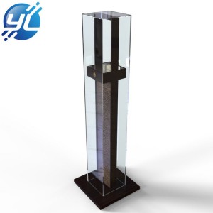 Metal OEM countertop T-shaped retail alahas kwintas display stand