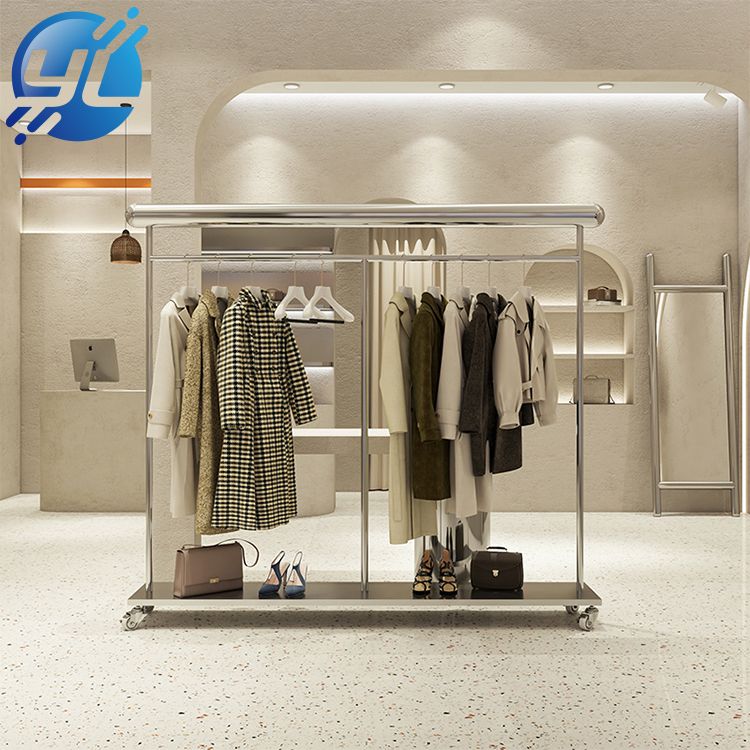 Heavy Duty Hanging Clothing Garment Clothing Stand Display Rack Storage Shelf