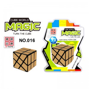 016 DIY Waxbarasho Ciyaartoyda Dabaysha Magic Cube Puzzle